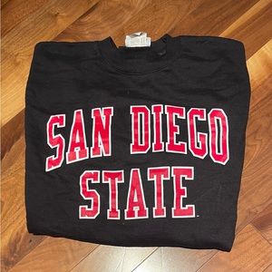 Black SDSU crew neck sweatshirt